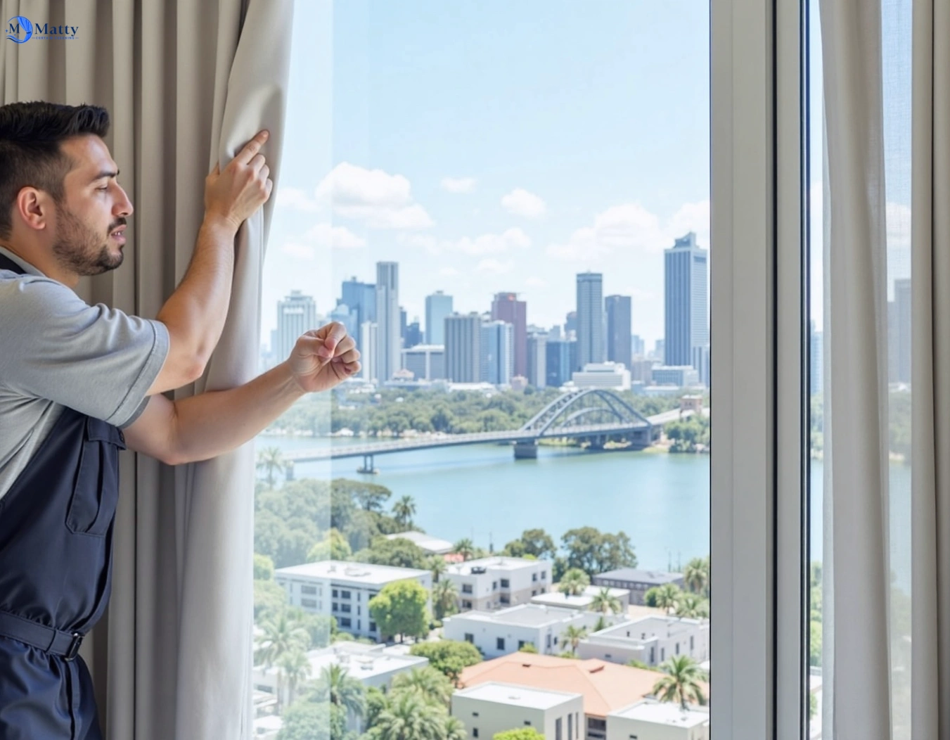 Professional curtain steam cleaning service swan-bay-vic QLD by Matty Curtain Cleaning
