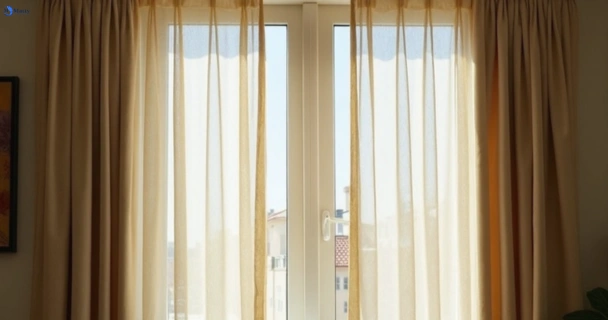Dusty and dull curtains in swan-bay-vic before steam cleaning